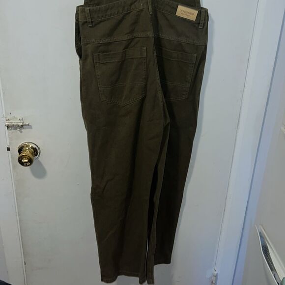 LILI SIDONIO x MOLLY BRACKEN Olive Green Denim Overalls-OSFM NEW! - Picture 7 of 8